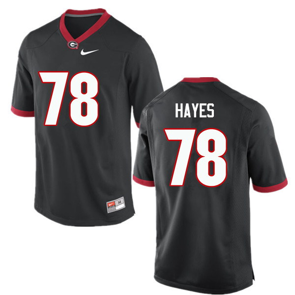 Georgia Bulldogs #78 DMarcus Hayes College Football Jerseys-Black